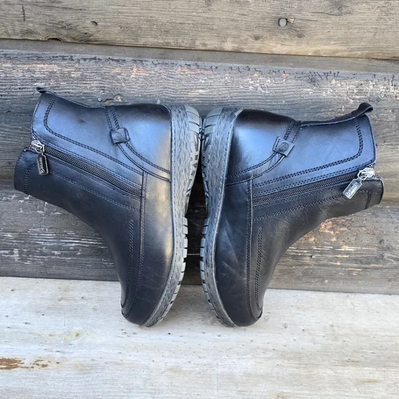 ✨️Blondo NEW Alessa Black Leather, Aqua Protect, Insulated Winter Bootie. 9WW - Picture 12 of 15